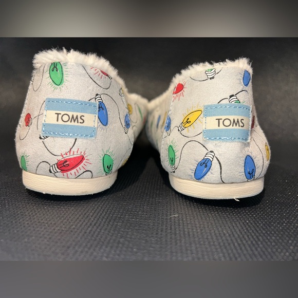 TOMS Colorful Christmas light shoes women size 8.5 - Picture 5 of 6